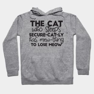 Funny Sleeping Cat Quotes Hoodie